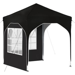vidaXL Namiot imprezowy rozkładany 192 x 192 x 245 cm Czarny