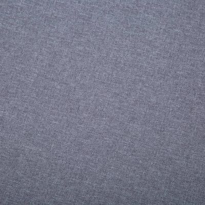 vidaXL Sofa z leżanką, obita tkaniną, 186 x 136 x 79 cm, jasnoszara