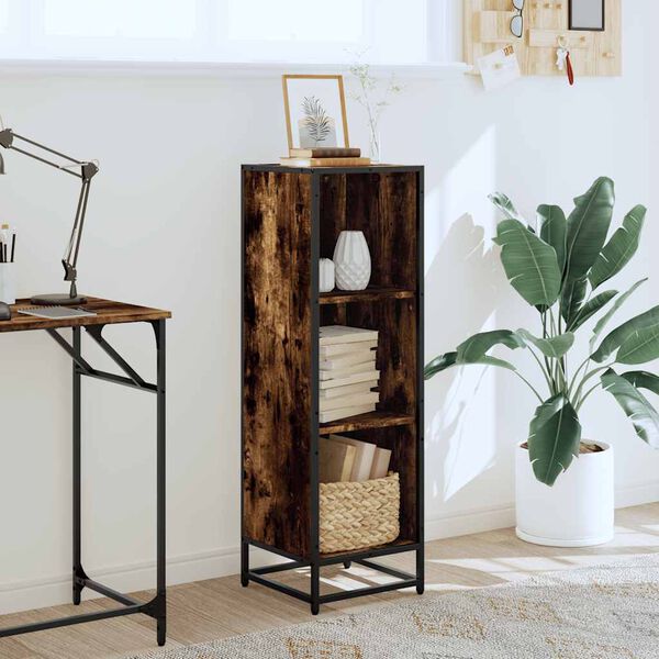 vidaXL Regał, przydymiony dąb, 33,5x33x107,5 cm