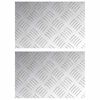 vidaXL Stopień 2 szt. 30 x 20 cm Srebrny Aluminium Prostokątny