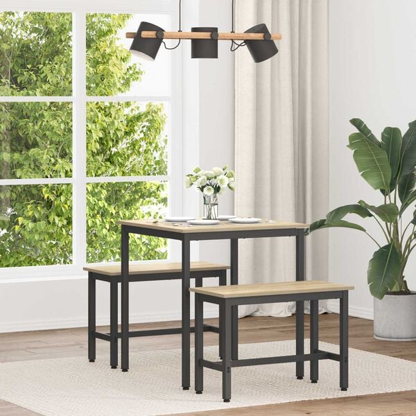 vidaXL Stoły do jadalni METAL