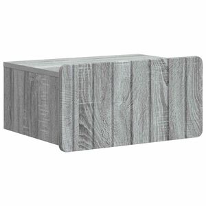vidaXL Wisząca Szafka Nocna z szufladą Szary Sonoma 49 x 34,5 x 24 cm