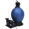 vidaXL Filtr piaskowy z zaworem 7-drożnym i pompą 1000 W