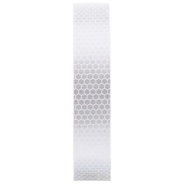 vidaXL Taśma odblaskowa, biały, 2,5 cm x 20 m, PVC