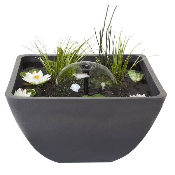 Velda Kwadratowe oczko wodne z fontanną, 55x55x32 cm, 123515