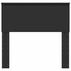 vidaXL Zagłówek Z zagłówkiem Czarny Dąb 75 cm Materiał drewnopochodny