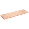 vidaXL Blat do łazienki, jasnobrązowy, 180x60x(2-4) cm, lite drewno