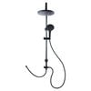 CORNAT Zestaw prysznicowy z deszczownicą, NOIR, czarny