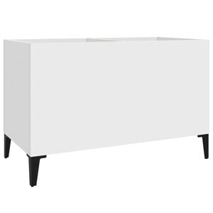 vidaXL Szafka na płyty, biała, 74,5x38x48 cm, materiał drewnopochodny