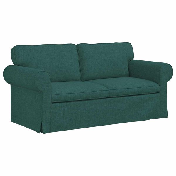 vidaXL Sofa Ciemna zieleń