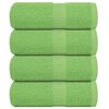 vidaXL Ręczniki hotelowe, FROGN, 4 szt, zielone, 30x50 cm, 360 g/m&sup2;