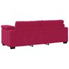 vidaXL Sofa 3-osobowa, kolorze czerwonego wina, 178 cm, aksamit