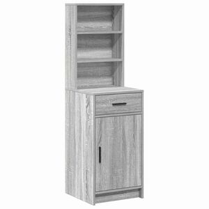 vidaXL Highboard z szufladą Szary Sonoma 40 x 40,5 x 135 cm