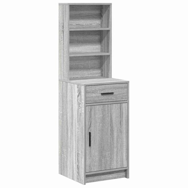 vidaXL Highboard z szufladą Szary Sonoma 40 x 40,5 x 135 cm