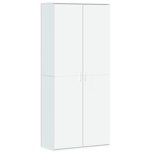 vidaXL Wysoka szafka, biała, 80x35x180 cm, materiał drewnopochodny