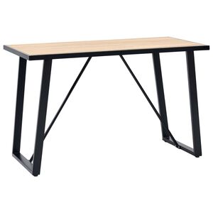 vidaXL St&oacute;ł jadalniany, dębowy, 120x60x75 cm, MDF