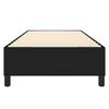 vidaXL Łóżko kontynentalne, czarna, 100x200 cm, obita tkaniną