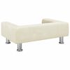 vidaXL Sofa dla dzieci, kremowa, 70x45x26,5 cm, aksamitna