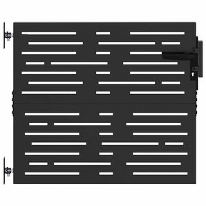 vidaXL Brama ogrodowa 85 x 100 cm Stal Malowana Proszkowo Zamykane