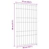 vidaXL Zestaw Ogrodzenia Stawu 8 pcs Zielony 50 x 80 cm Stal