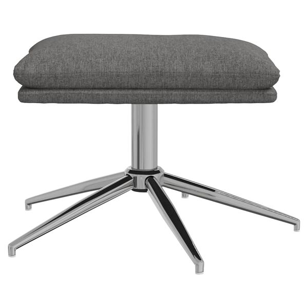 vidaXL Podn&oacute;żek, jasnoszary, 60x60x35 cm, tapicerowany tkaniną