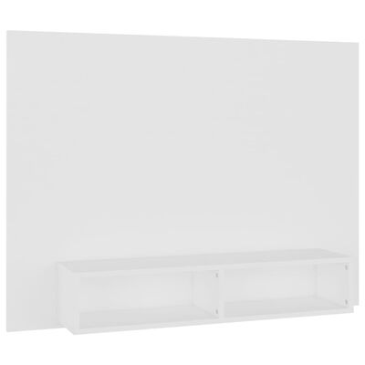 vidaXL Wisząca szafka pod TV, biała, 120 x 23,5 x 90 cm, płyta wiórowa