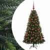 vidaXL Sztuczna choinka z bombkami 120 cm 150 LED Ciepła biel
