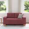 vidaXL Sofa dwuosobowa, wino czerwone, 160x77x82 cm, tkanina