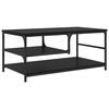 vidaXL Stolik kawowy Czarny Dąb 90 x 49 x 40 cm Drewno inżynieryjne