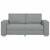 vidaXL Sofa 2-osobowa Jasnoszara 180x78x84 cm Tkanina