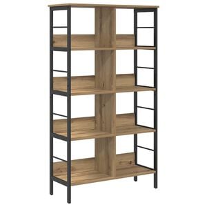 vidaXL P&oacute;łka na książki 8 poziomy 82 x 32 x 144,5 cm Dąb rzemieślniczy