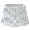 vidaXL Klosz do lampy, biały, &Oslash;45x28 cm, wiklina