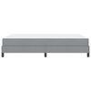vidaXL Ł&oacute;żko sprężynowe z materacem Jasnoszary 140 x 190 cm tkanina