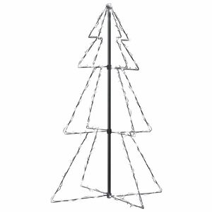 vidaXL Ozdoba świąteczna LED w kształcie choinki, 160 LED, 78x120 cm