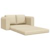 vidaXL Sofa Bed 60cm Kremowy tkanina