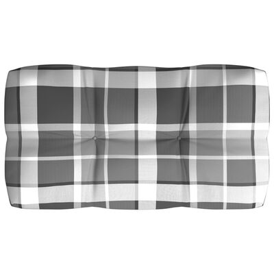 vidaXL Poduszki na sofę z palet, 7 szt., szara krata