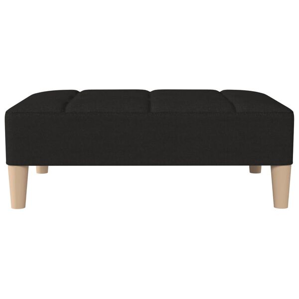 vidaXL Podn&oacute;żek, czarny, 78x56x32 cm, tapicerowany tkaniną