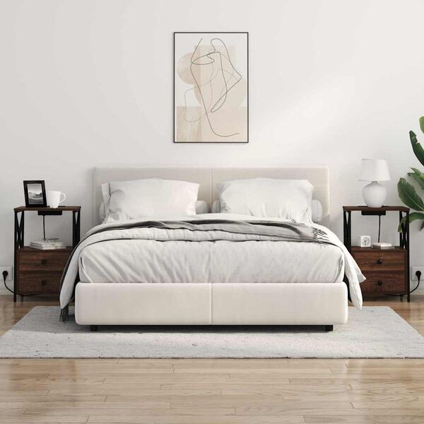 vidaXL Szafka Nocna z szufladą Brązowy dąb 40 x 31 x 60 cm