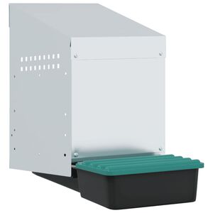 vidaXL Kurnik 1-komorowy montowany na ścianie, ocynkowana stal