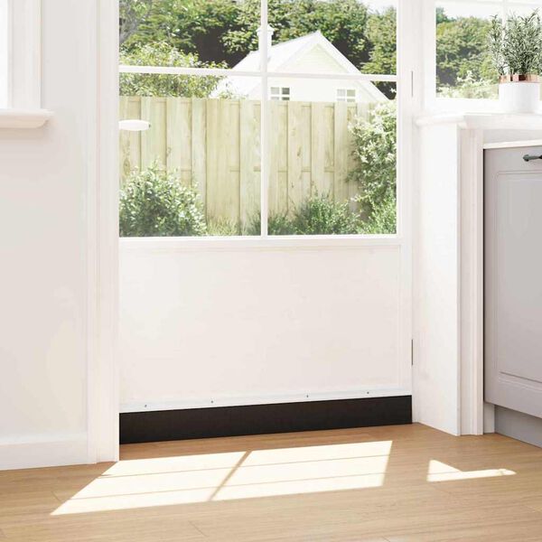 vidaXL Uszczelki z szczotką do drzwi na zatrzask 6 pcs Biały 100 cm