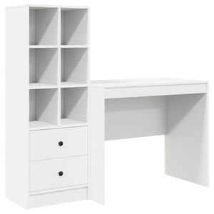 vidaXL Biurko Biały 135,5 x 50 x 127 cm 2 szt.
