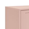 vidaXL Szafka, różowa, 100,5x39x72 cm, stal
