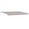 vidaXL Markiza wysuwana jasnoszary 450 &times; 300 cm Tkanina i aluminium