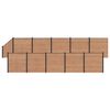 vidaXL Zestaw ogrodzeniowy 11 szt. 1830 x 186 cm WPC i aluminium