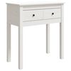 vidaXL Stolik konsolowy, biały, 70x35x75 cm, lite drewno sosnowe