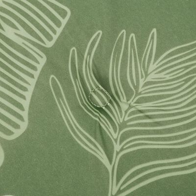 vidaXL Poduszka na ławkę ogrodową, wzór w liście, 150x50x3 cm, tkanina