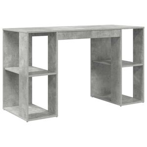 vidaXL Biurko Betonowy szary Drewno inżynieryjne 130 x 50,5 x 75 cm