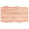 vidaXL Blat jasnobrązowy 100x60x(2-4) cm drewno z naturalną krawędzią