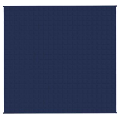 vidaXL Koc obciążeniowy, niebieski, 220x235 cm, 15 kg, tkanina
