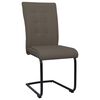 vidaXL Wspornikowe krzesła stołowe, 2 szt., taupe, obite tkaniną